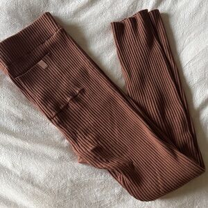 Lunya Cottonsilk™ Ribbed Legging medium rose brown pink
